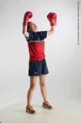 Box Poses Asian woman Aera